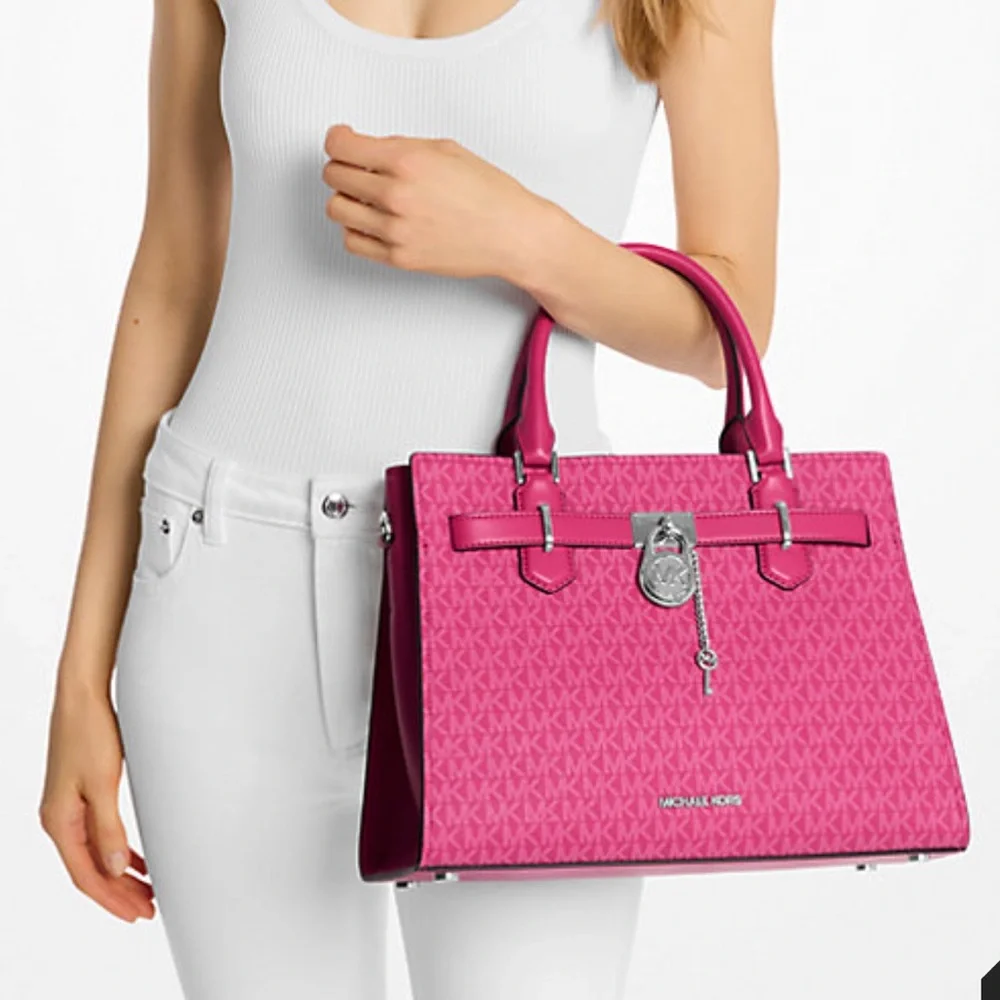 Michael Kors Hamilton Medium Signature Logo Satchel
Dragonfruit
NWT - Picture 3 of 16